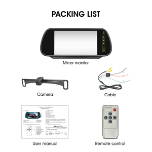 Điểm Mù Gương 7.0 inch gương <span class=keywords><strong>Monitor</strong></span> clip trên loại cho xe buýt/carvan - Product Image 5