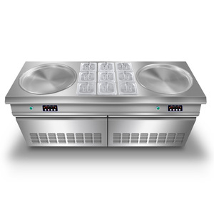 Máquina de helados fritos de rollos de <span class=keywords><strong>helado</strong></span> congelado de acero inoxidable de alta calidad al mejor <span class=keywords><strong>precio</strong></span> - Product Image 3