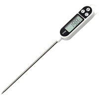Termometer Daging Digital TP300 untuk Dapur Rumah Tangga, Pengukur Suhu Makanan, Termometer BBQ