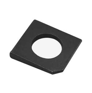 Rondelle biseautée en acier noir, rondelle de blocage carrée biseautée, rondelle de blocage conique carrée pour profilés en U, denture externe fendue - Product Image 3