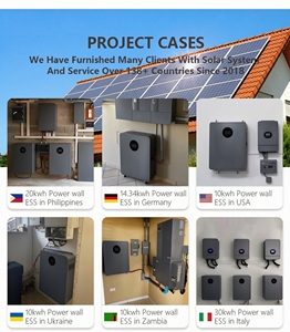 แบตเตอรี่เก็บพลังงานสำหรับบ้านประสิทธิภาพการชาร์จ-ดิสชาร์จสูง 51.2V 50AH 100AH 200AH 400AH แบบติดผนัง CAN HP1500K BMS LiFePO4 - Product Image 3