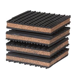 แผ่นป้องกันการสั่นสะเทือนแผ่นไม้ก๊อกและยางแผ่นยางกันกระแทกสำหรับเครื่องปรับอากาศแบบแยกท่อขนาดเล็ก - Product Image 2