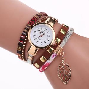 2020 nouvelle mode décontracté Quartz femmes <span class=keywords><strong>montre</strong></span> strass <span class=keywords><strong>cuir</strong></span> tissé Bracelet <span class=keywords><strong>montre</strong></span> cadeau <span class=keywords><strong>montre</strong></span> - Product Image 3