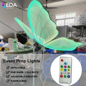 LEDA impresionante mariposa Decoración Luz boda fiesta pasillo luz control remoto Ideal para decoración de fiesta - Product Image 2