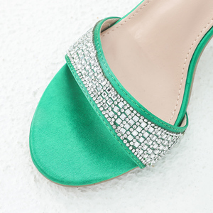 Nuovi <span class=keywords><strong>sandali</strong></span> vintage personalizzati alla moda scarpe da <span class=keywords><strong>donna</strong></span> si abbinano tutti con strass <span class=keywords><strong>tacco</strong></span> <span class=keywords><strong>medio</strong></span> con scarpe a una linea tacchi alti - Product Image 3