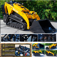 HTV1000PRO Kompaktlader mit 680 kg Hubkraft und Kubota D1105 Motor