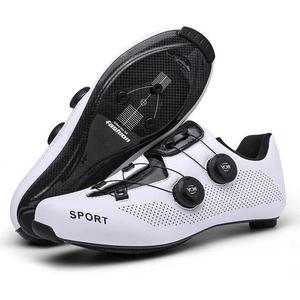 Zapatos de ciclismo de carretera para <span class=keywords><strong>hombre</strong></span> y mujer, <span class=keywords><strong>zapatillas</strong></span> de <span class=keywords><strong>spinning</strong></span> de fondo duro, zapatos de fondo ancho - Product Image 1