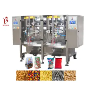 Twin-type automatic pack machine price other snack pouch making machine vertical form fill seal machine for food packing sealing