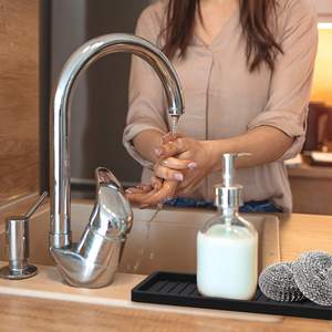 Multiuso da bagno e lavello da cucina Organizer vassoio spugna e portasapone in Silicone vassoio lavello da cucina - Product Image 4