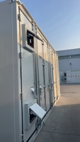 Nouveaux ventilateurs d'extraction horizontaux modernes à persiennes en aluminium pour le stockage d'énergie, la ventilation des fumées et des gaz de combustion des groupes électrogènes