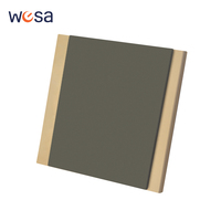 Interruptores y Enchufes de Pared WESA Ultrafinos con Botón Pulsador EU 1/2/3 Vías, Enchufe de Alimentación de 1 Vía, Combinación Libre, Diseño Moderno de Lujo