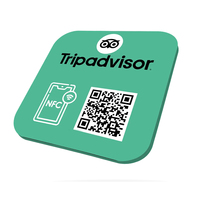 Tarjeta de placa NFC acrílica para redes sociales de Facebook/Instagram/Google para calificación de revisión