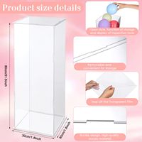 Acrylique Cube Présentoir Gâteau Stand Piédestal Stand pour Mariage Fête D'anniversaire Événement Décor Toile De Fond Base