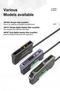 Amplificador de Fibra Óptica Simple JM-NSU, Amplificador de Fibra Económico Aplicable a Todos los Sensores de Fibra Óptica - Product Image 2