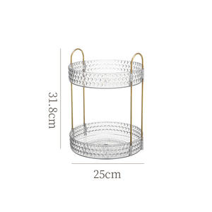 Luxe multicouche empilable coiffeuse organisateur bijoux soins de la peau boîte de rangement pour salle de bain chambre supports de rangement supports - Product Image 5