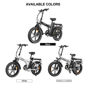 Vélo électrique pliable EU Warehouse 250W E-Bike Q30, moteur 250W, 48V 15.6AH, 20*4 pouces, 7 vitesses, autonomie 40 km, vélo hybride électrique pliable - Product Image 4