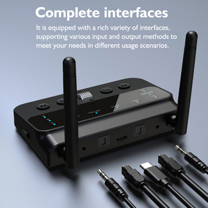 Trasmettitore Antenna TV Wireless 5.4 Ricevitore Scheda Audio <span class=keywords><strong>AUX</strong></span> <span class=keywords><strong>USB</strong></span> Trasmettitore da 10.15m con A2DP/AVRCP per Dispositivi Multipli - Product Image 4