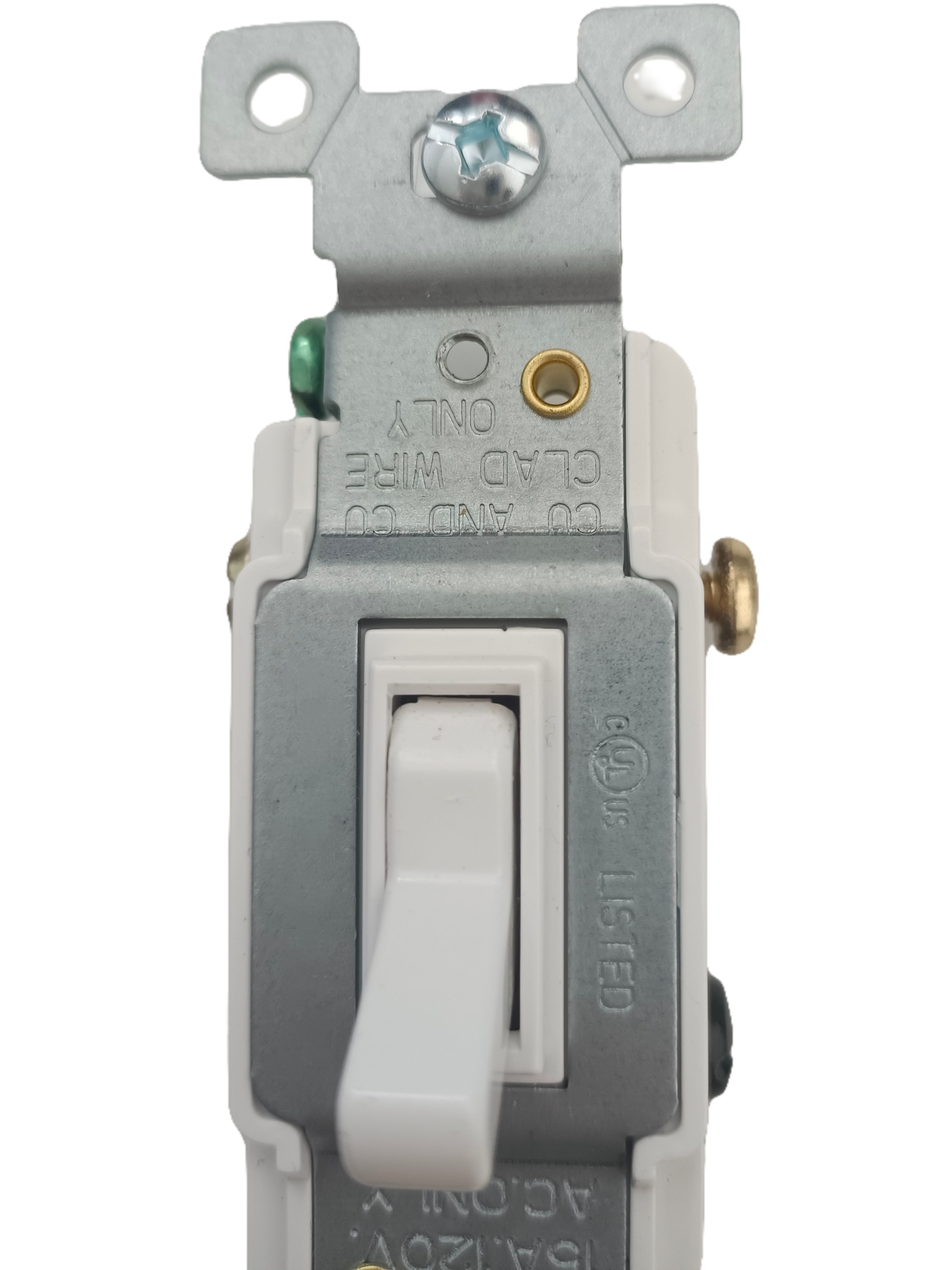 Toggle Switches General Purpose AC Three Way 15A 120/277V AC Back and Side Wired Push Switch