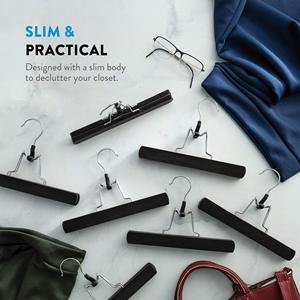 Cintre multifonctionnel pour extensions capillaires, pince personnalisée, cintre en bois pour perruques et vêtements - Product Image 4