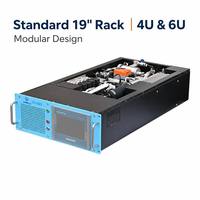 4U 6U 65KW 6U 130KW CDU Liquide-à-Liquide Montable en Rack |   Unité de distribution de liquide de refroidissement pour serveur IA, centre de données, refroidissement de GPU