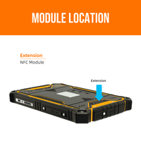 Tablette PC OEM T71EX certifiée ATEX antidéflagrante avec scanner de codes-barres NFC, haute luminosité 2200 nits, lisible en plein soleil, Octa Core