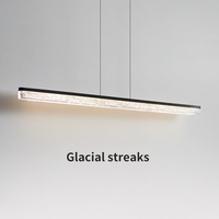 Lustres pendants linéaires LED en aluminium de luxe modernes hauteur réglable éclairage de table de salle à manger de bureau à domicile décoration de maison élégante