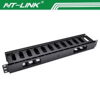 RAIL de gestion de câble réseau 19 "1U/2U en plastique ABS