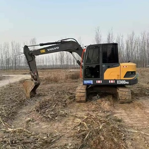 Mini-excavatrice <span class=keywords><strong>Volvo</strong></span> 80 EC80 8 tonnes d'occasion certifiée CE, haute qualité, prix abordable, avec moteur, boîte de vitesses, pompe et godet de 0,34 m. - Product Image 3
