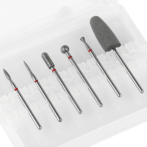 钻石毛刺专业愈伤组织治疗指甲和足部护理钻头电动指甲锉指甲钻头钻石套装 - Product Image 1