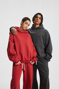 Sudadera con capucha personalizada de gran tamaño, 430 g/m², de alta calidad, con bordado en relieve y estampado, para hombre y mujer - Product Image 4