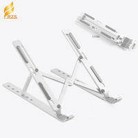 Promotion Support Portable Réglable sur 6 Niveaux pour Ordinateur Portable et Tablette, Finition Aluminium Peint