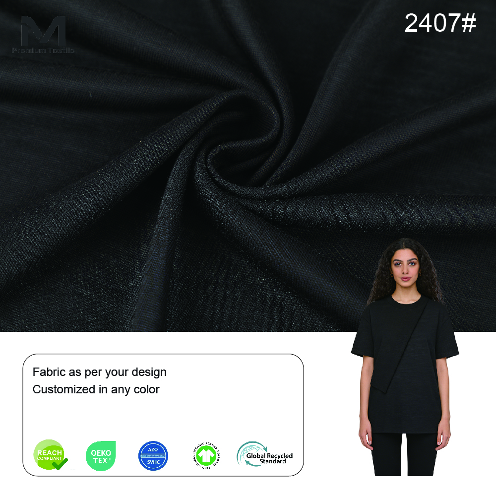 OEKO-TEX Breathable Lyocell Fabric For Premium Breathable Homewear And GOTS Soft Modern Style For Daily Wear 2407#