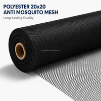 Moustiquaire en polyester durable à mailles fines 20x20, populaire, pour fenêtres domestiques