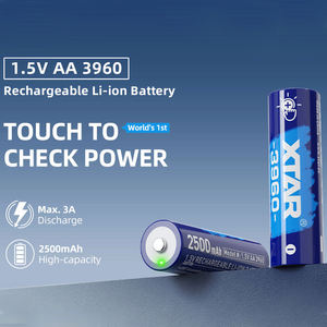 סוללת ליתיום-יון נטענת XTAR 4 יחידות 1.5V AA 3960 2500mAh עם מחוון לד לבדיקת עוצמה, ראשונה בעולם - Product Image 3