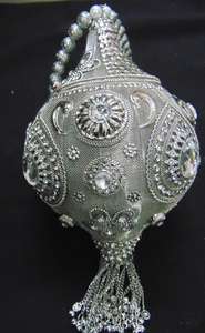 Sac en métal de créateur pour soirée, avec poignée - Product Image 4