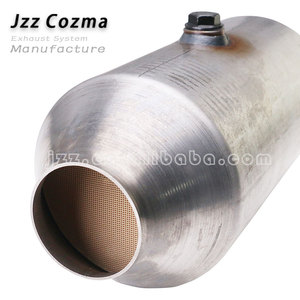 Tubo de Escape Universal con Catalizador Cerámico de Repuesto, Entrada de 63 mm, Salida de 127 mm, Cuerpo de 330 mm de Longitud Total, Euro 3 TWC Catalítico - Product Image 2