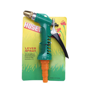 Garden Water Gun Copper Tip Metal Lever Spray High Pressure Variable Patterns Car Wash Garden Use Made In China - Product Image 1