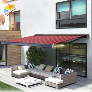 Tenda da Sole Moderna a Cassonetto Motorizzata con LED e Bracci Estensibili a Scomparsa - Product Image 6