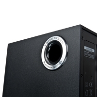 Speaker rumah nirkabel 2.1, pengeras suara multimedia subwoofer teater rumah dengan remote kontrol portabel dan luar ruangan