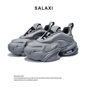 Tasarımcı Kalın Tabanlı Hava Yastıklı Spor Ayakkabılar Unisex <span class=keywords><strong>Platform</strong></span> Koşu Yürüyüş Ayakkabıları Nefes Alabilen Darbe Emici Kalın Taban Konforlu - Product Image 4