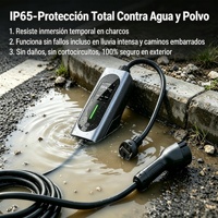 Cargador Portátil Industrial para Vehículos Eléctricos de 32A para Latinoamérica, con Clasificación IP65, Cable de Cobre de 6mm, Resistencia a Temperaturas Extremas