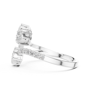 Bague en argent avec diamant, bijoux élégants et brillants de qualité supérieure pour femmes, adaptés pour les mariages, les fiançailles, les cadeaux, les fêtes et l'usage quotidien - Product Image 4