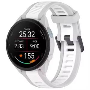 Bracelet en silicone de 20 mm pour montre connectée <span class=keywords><strong>Garmin</strong></span> Forerunner 165 245 645 Music <span class=keywords><strong>Venu</strong></span> 2 <span class=keywords><strong>SQ2</strong></span> Plus Vivoactive 5 4 3 - Product Image 3
