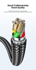 Siêu Nhanh Sạc Cáp Dữ Liệu Cho Huawei Cho Apple Đối Với Xiaomi Điện Thoại Di Động Mở Rộng Bện Dd5.0 Loại C Ổn Định - Product Image 2