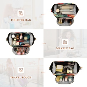 Trending Products 2024 New Arrivals Hawaiian Market Custom Design Travel Toiletry Bag Cosmetic Pouch Makeup Bags for Lady - Product Image 6