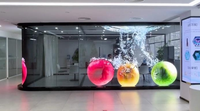 Écran LED transparent P4/P5/P6/P8/P10 pour fenêtre publicitaire-Affichage en verre haute luminosité pour espaces commerciaux et de vente au détail