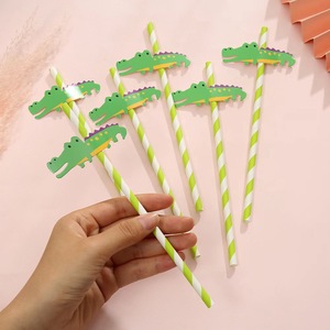 Pajitas <span class=keywords><strong>de</strong></span> Papel Desechables Biodegradables Estick con Diseño <span class=keywords><strong>de</strong></span> Limón para Fiestas, 197 mm <span class=keywords><strong>de</strong></span> Largo, Estilo Moderno para Té con <span class=keywords><strong>Leche</strong></span> y Sabores a Limón - Product Image 3