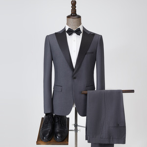 Vente en gros, Offre Spéciale : Ensemble de 2 pièces <span class=keywords><strong>pour</strong></span> hommes, comprenant <span class=keywords><strong>un</strong></span> blazer à revers châle et <span class=keywords><strong>un</strong></span> pantalon, orné de paillettes, style formel et décontracté, à <span class=keywords><strong>un</strong></span> bouton. - Product Image 2