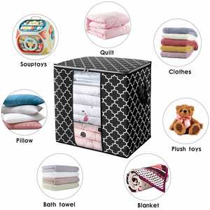 3Pcs Zippered Functional Storage Bag for Closet Bedding, Clothes, Blanket Organizers with Large Clear Window & Carry Handles - Product Image 6