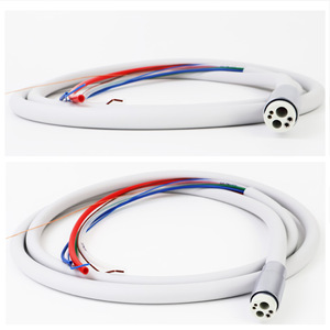 Dental Handpiece Cable 6 Hole Fiber Optic Silicon <b>Led</b> <b>Tube</b> White For Dental Chair Accessories - Product Image 2